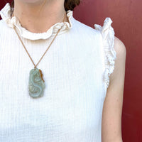 The Bat and Dragon Jade Pendant