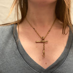 My Favourite Antique Woven 18k Chain with T-bar and Hook