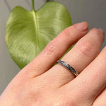 Five Diamond 1930s Wedding Band in Platinum