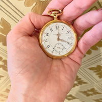 Black Starr and Frost 18k Gold Pocket Watch