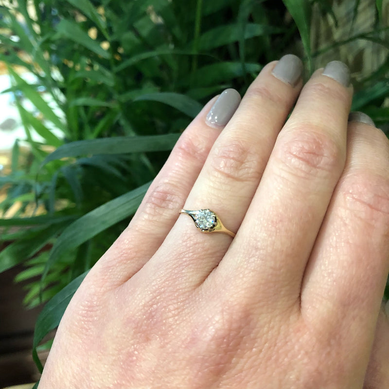 Antique Prong Set OEC Diamond Solitaire