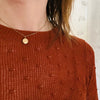 Tiny 10k Gold Pinstriped Edwardian Locket