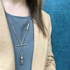 Chubby Silver Tassel with Graphic Star Design