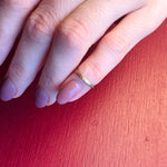 Bitty Engraved Gold Forget Me Not Tiny Ring