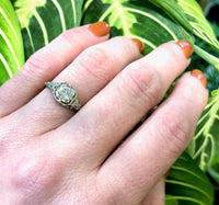Perfect Deco Filigree Engagement Ring