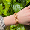 Stylized X & O Link Bracelet