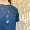OMC Diamond and Sapphire Pendant Brooch c1910