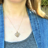 Faith Hope & Charity Victorian Gold Filled Necklace