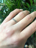 Vintage Platinum Channel Set Diamond Band