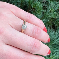 1940's Gold Diamond Solitaire