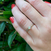 Quintessential Mid Century Diamond Engagement Ring