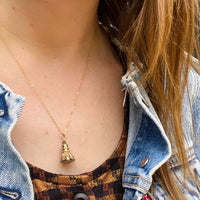 Rock Crystal Shield Victorian Fob Necklace