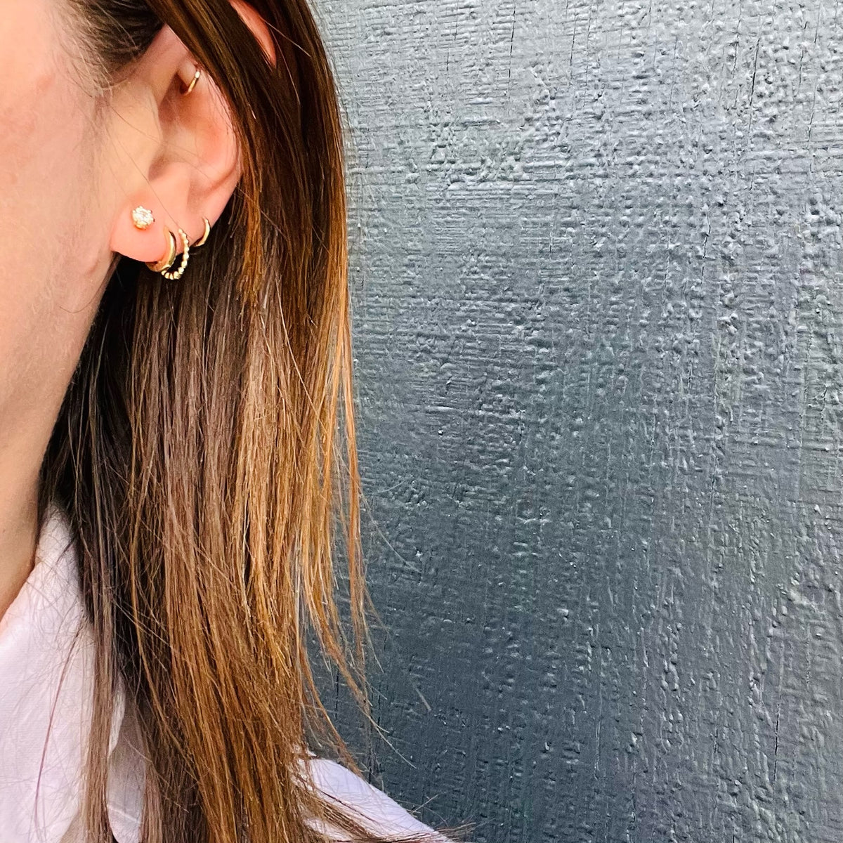 Pretty .66tcw Vintage Diamond Studs in Gold