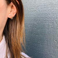 Pretty .66tcw Vintage Diamond Studs in Gold