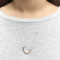 Victorian Crescent Moon Necklace by 720