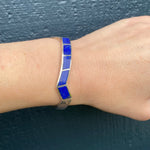 Lightning Bolt Cuff of Electrifying Lapis Inlay