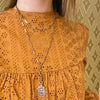 1928 Double Shield Sterling and Rose Gold Fob