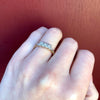 Crisp NOS Two Tone Diamond Wedding Band