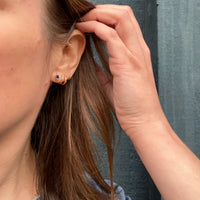 Fabulous French Cut Platinum Studs