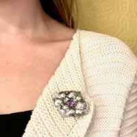 Kalo Brooch with Amethyst