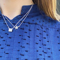 The Paved Diamond Square Pendant