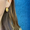 Art Nouveau Earbobs with Star Set OMC Diamonds