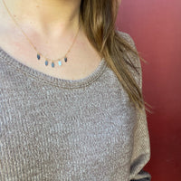 Two Tone Petal Festoon Necklace by Brin
