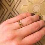 Victorian Buttercup Diamond Solitaire Ring