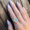 1950's Cushion Cut Aquamarine Ring