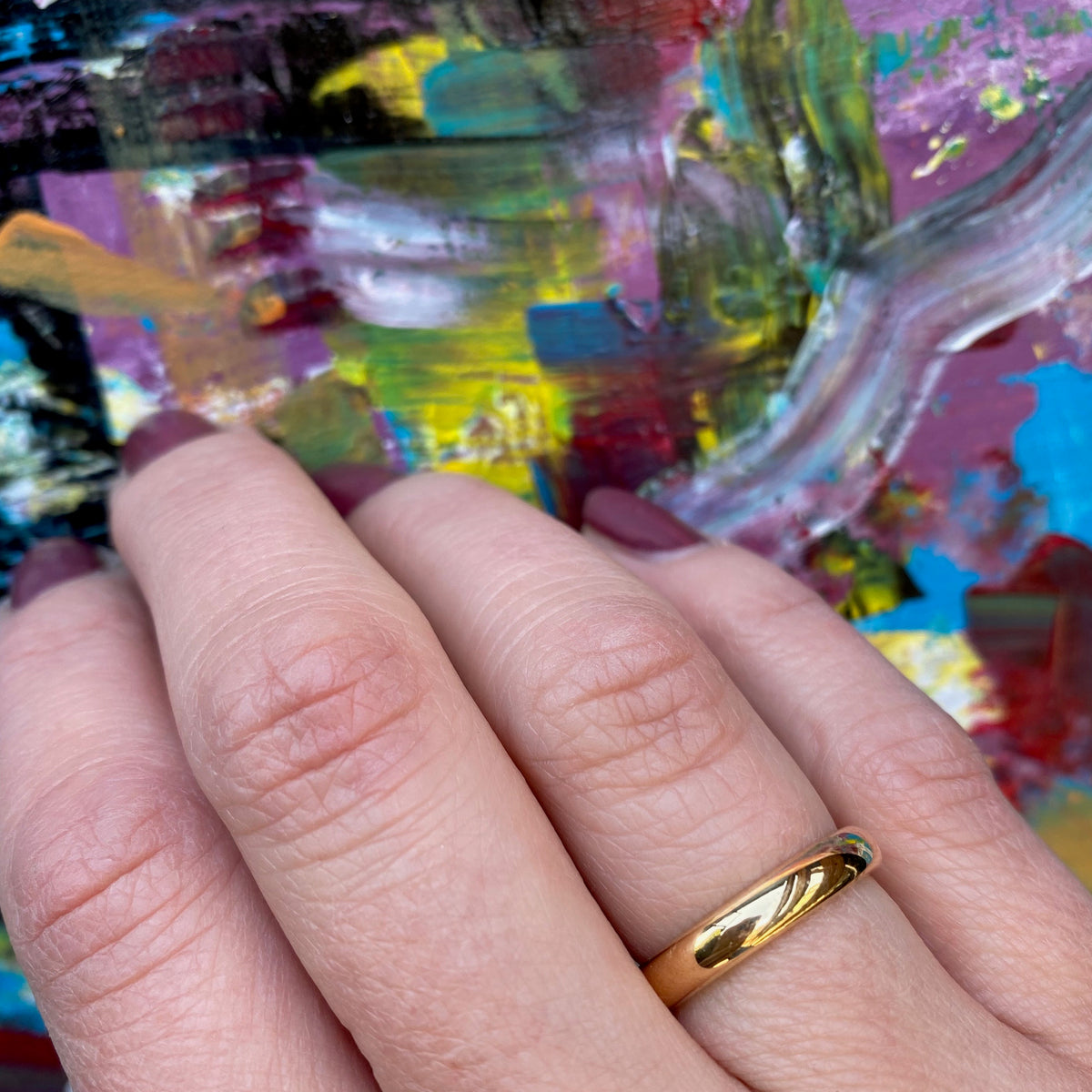 Lucky 1920s 18k Wedding Band