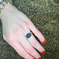 Roman 22k Signet Ring with Chronos Intaglio