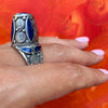 Incredible Afghani Lapis and Silver Ring