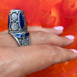 Incredible Afghani Lapis and Silver Ring