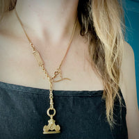 Enchanting Art Nouveau Woman Fob