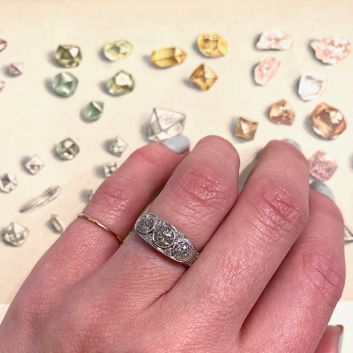 Architectural Beauty Edwardian Diamond Ring