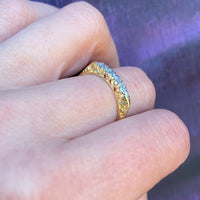 Diamonds in Platinum & 18ct Gold Wedding Band