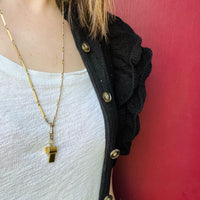 Fun Little Gold Vintage Whistle Charm