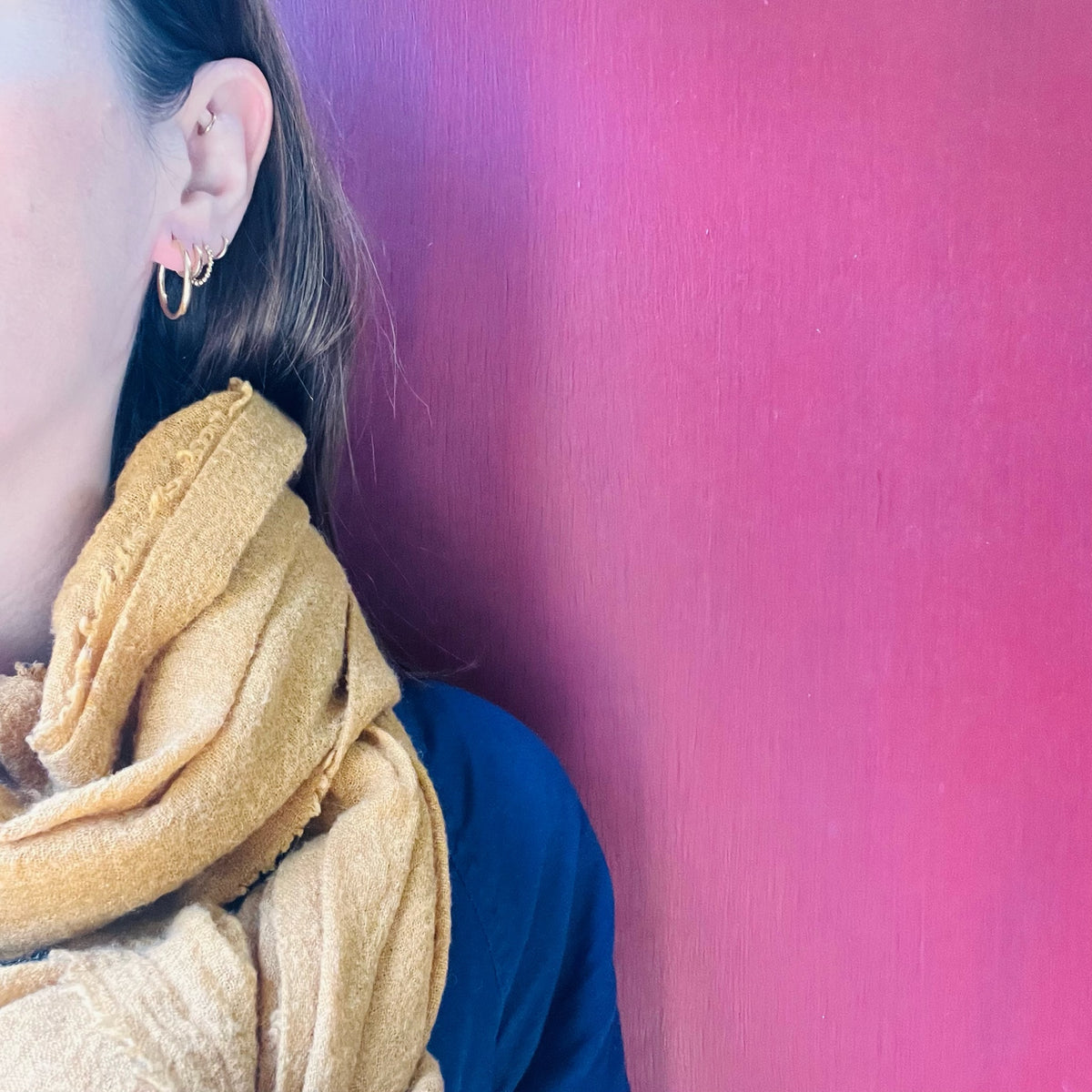Just Right 20mm Recycled 14k Gold Hoops