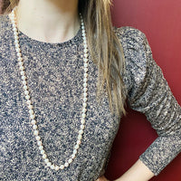 Opera Length Semi-Baroque Pearl Necklace