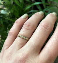 Step Up Vintage Two Tone Diamond Band