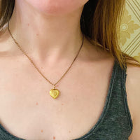 Early Victorian Witch's Heart 18k Locket