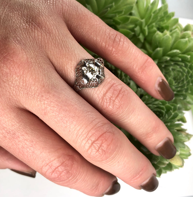 Edwardian Beauty Old Euro Ring