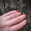 Classic Diamond Solitaire with Sculpted Gold Flowers