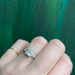 Old European Cut Diamond Platinum Engagement Ring
