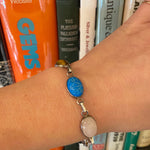 Vintage Seven Scarab Bracelet in Sterling