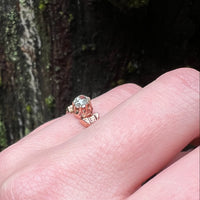 Sweetest Victorian Diamond & Rose Gold Engagement Ring