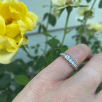 Platinum & 18ct Gold Engraved Diamond Wedding Band