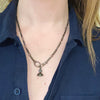 Edgy Chain with Faceted Gunmetal Links