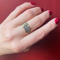 Platinum Mesh and 18k Gold Belt Band