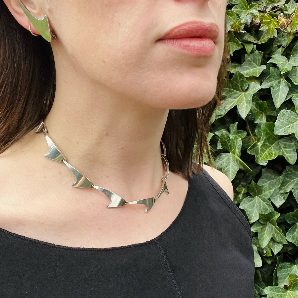 Danish Modern Silver Set by Bent Knudsen